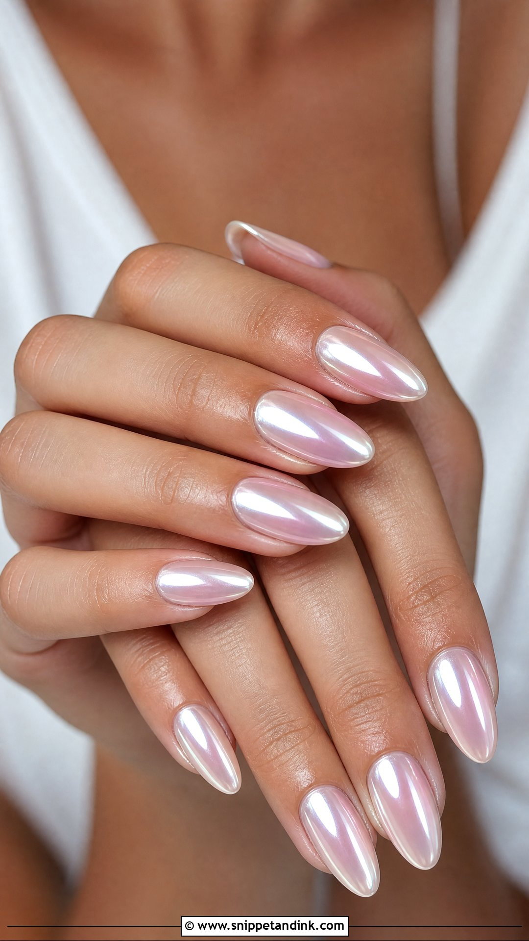 Chrome Wedding Nails - Snippet and Ink - 25 Elegant Wedding Nails Design