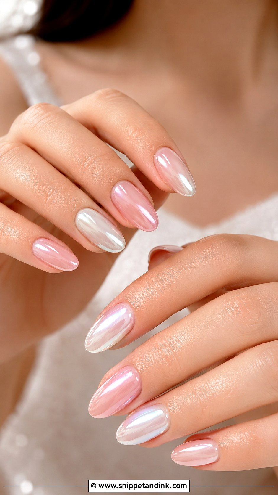 Chrome Wedding Nails For Bride - Snippet and Ink - 20 Cute Wedding Nails the Bride