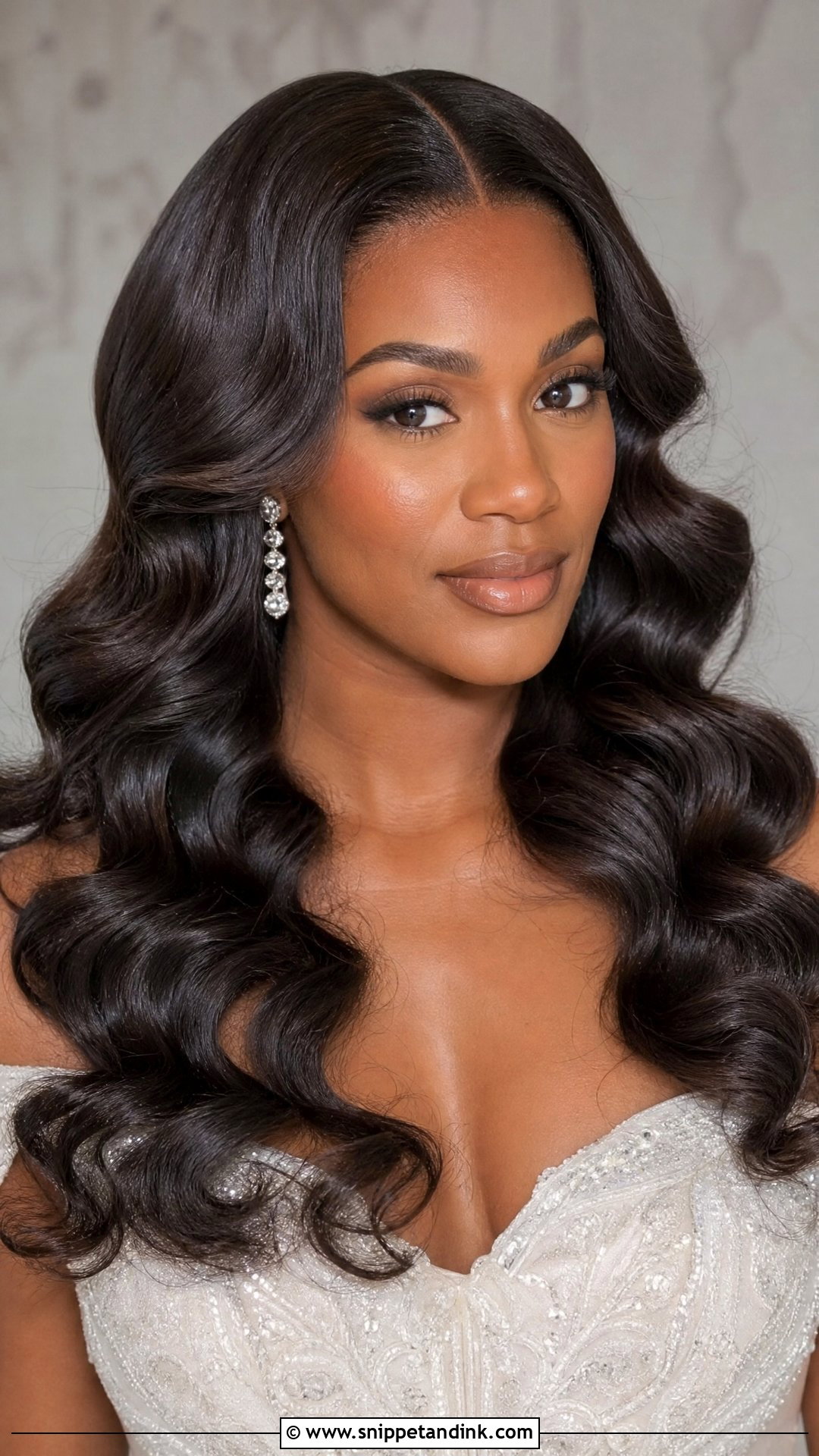 Ciara Old Hollywood Waves - Snippet and Ink - 20 Celebrity Wedding Hair Ideas