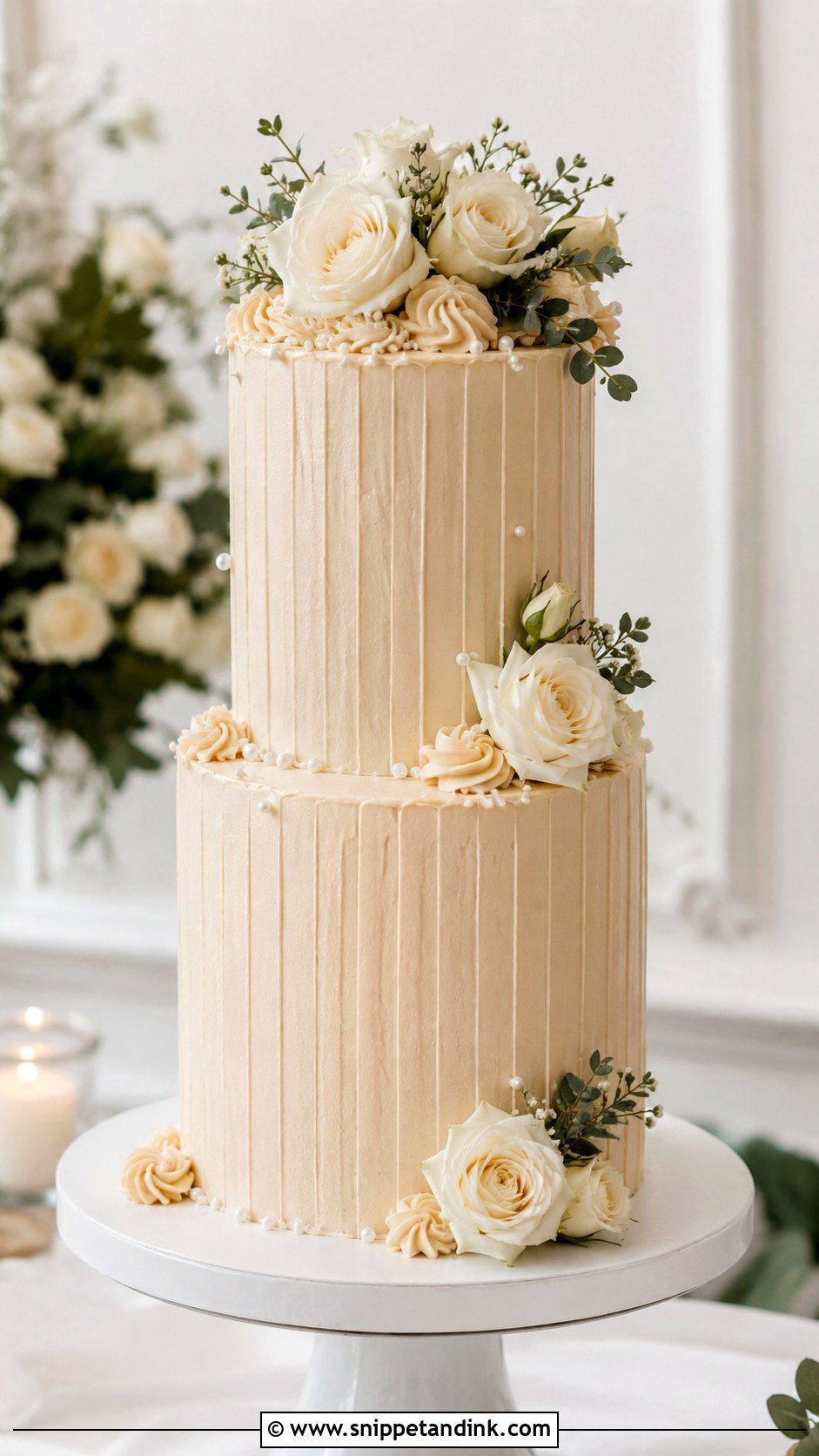 Cinnamon Buttercream Wedding Cake - Snippet and Ink - 20 Cinnamon Wedding Cake Ideas