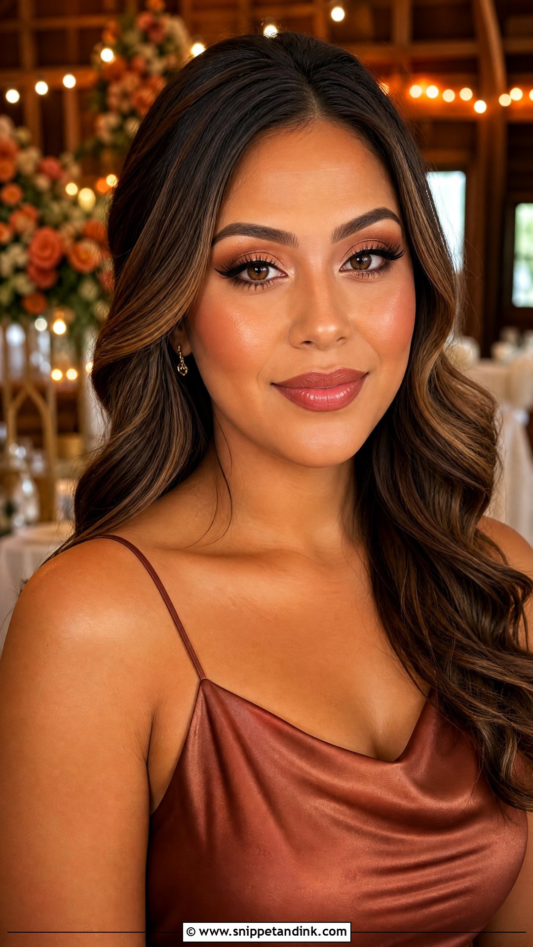 Cinnamon Fall Wedding Makeup For Brown Eyes - Snippet and Ink - 20 Fall Wedding Makeup for Brown Eyes