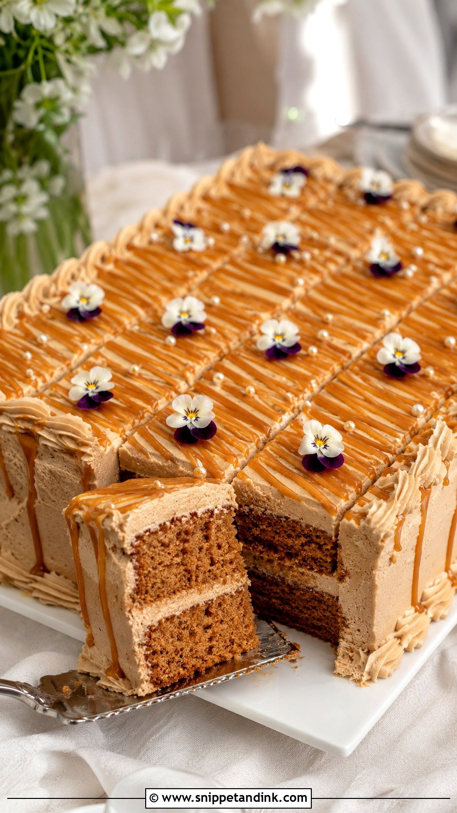 Cinnamon Sheet Wedding Cake - Snippet and Ink - 20 Cinnamon Wedding Cake Ideas
