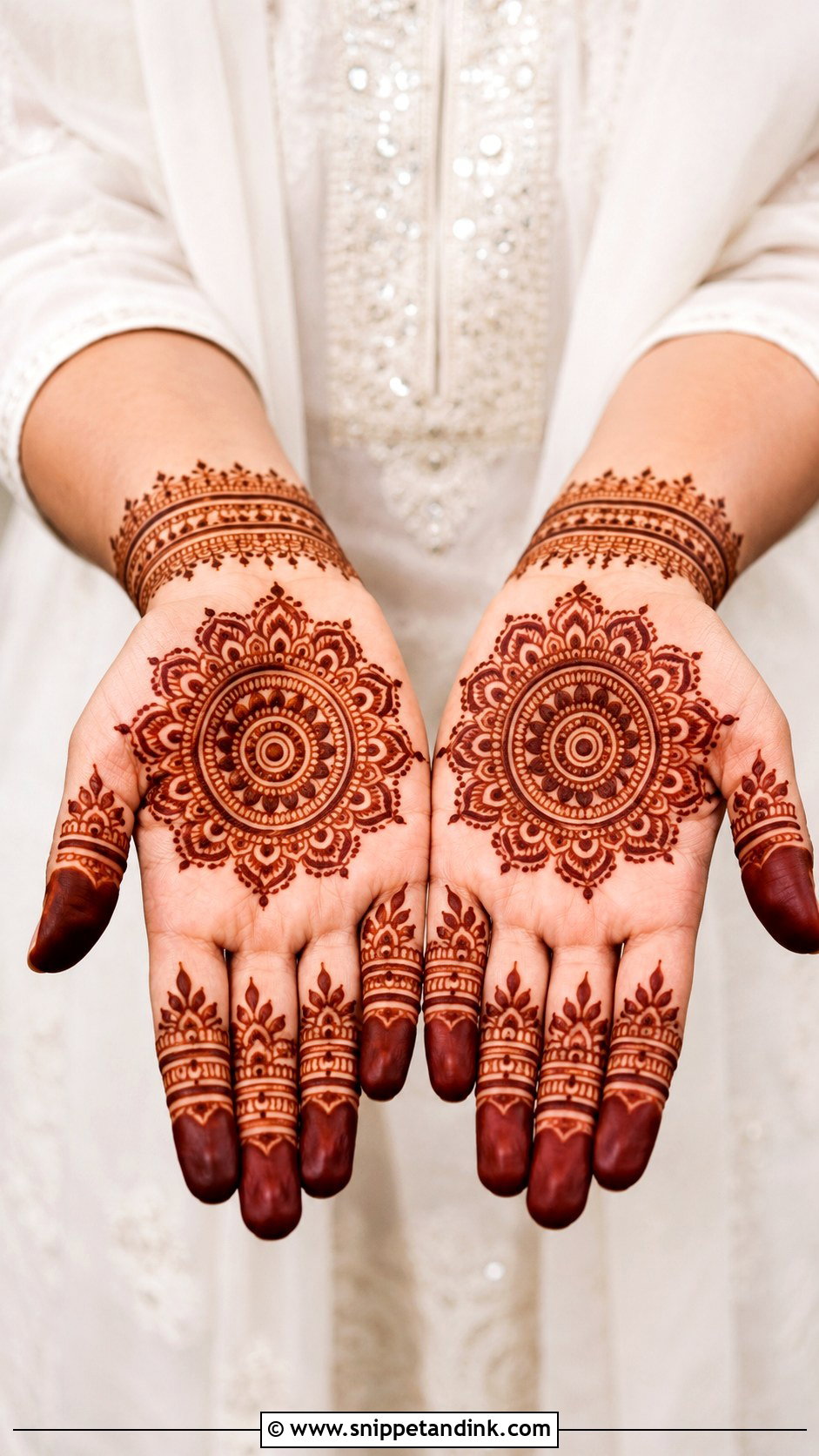 Circle Mehndi Design For Diwali - Snippet and Ink - 35 Circle Mehndi Designs