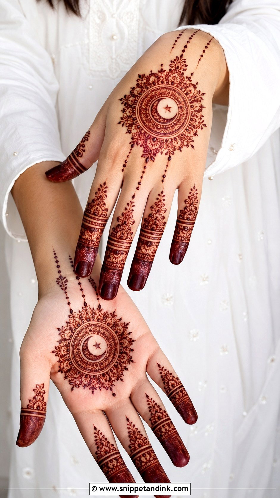 Circle Mehndi Design For Eid - Snippet and Ink - 35 Circle Mehndi Designs