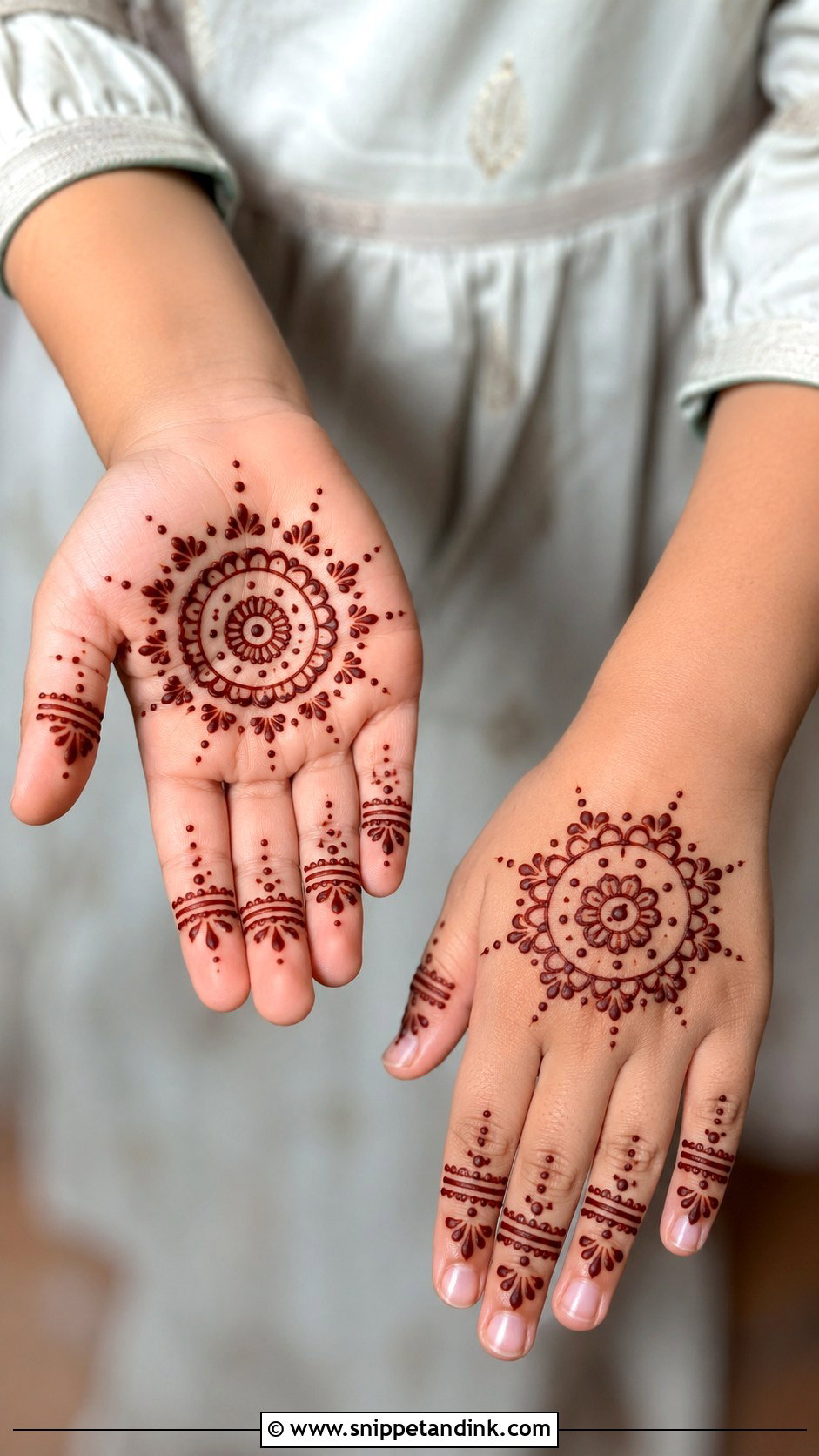 Circle Mehndi Design For Kids - Snippet and Ink - 35 Circle Mehndi Designs