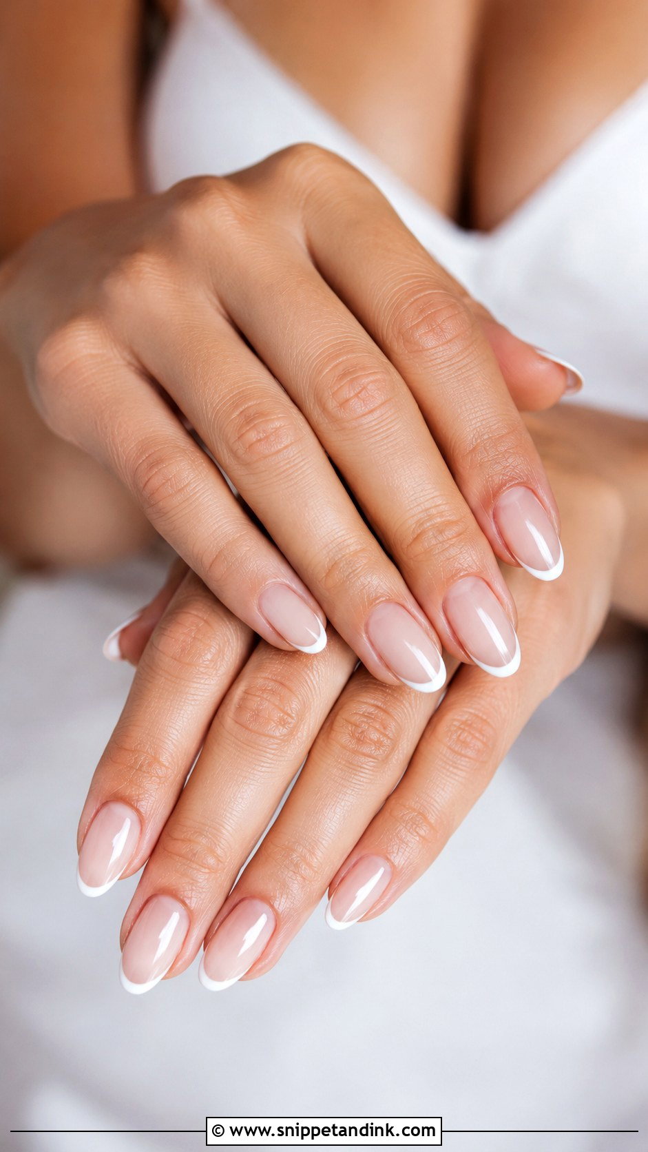 Civil Wedding Almond Nails - Snippet and Ink - 20 Civil Wedding Nails