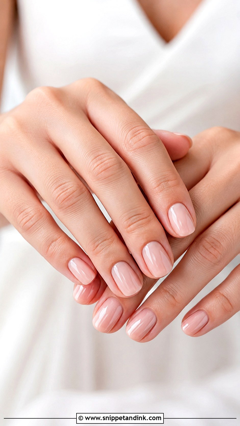 Civil Wedding Blush Nails - Snippet and Ink - 20 Civil Wedding Nails