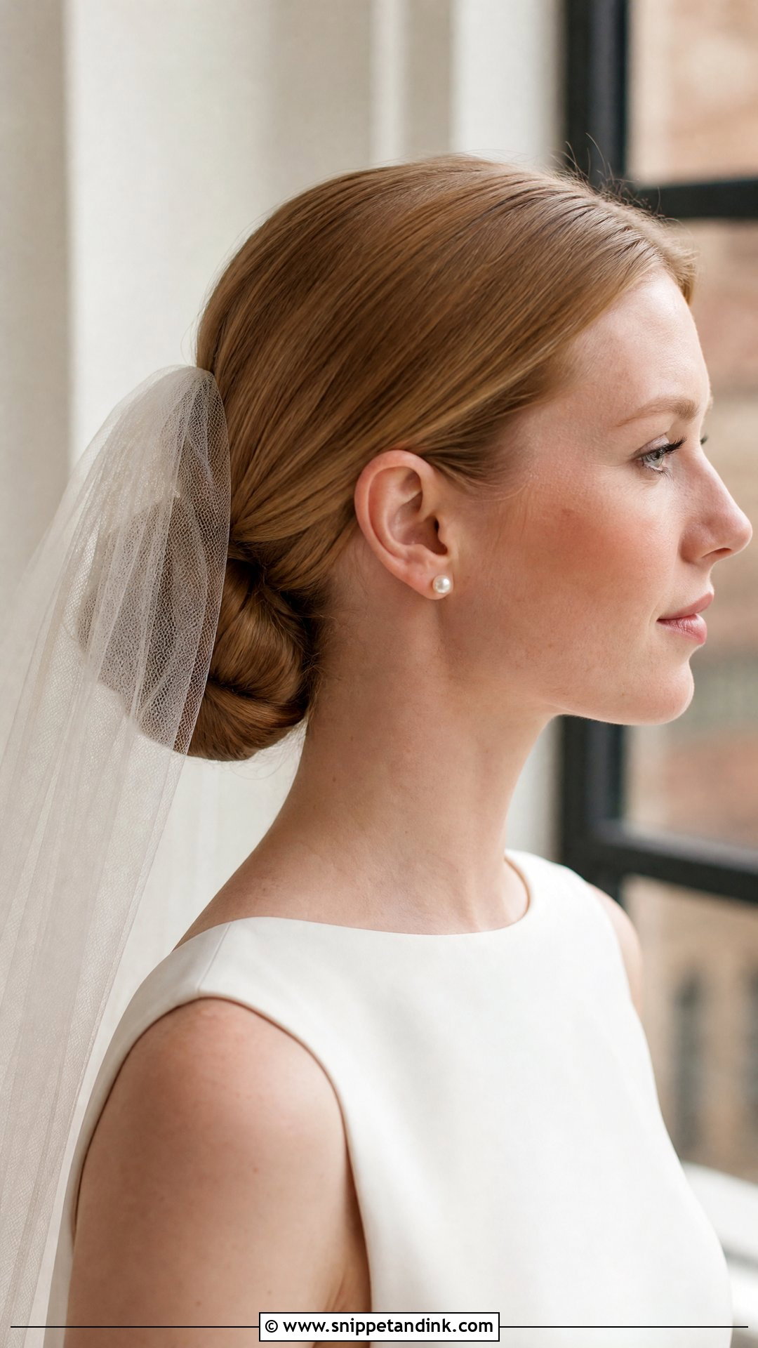 Civil Wedding Bun With Veil - Snippet and Ink - 15 Civil Wedding Hairstyle Brides