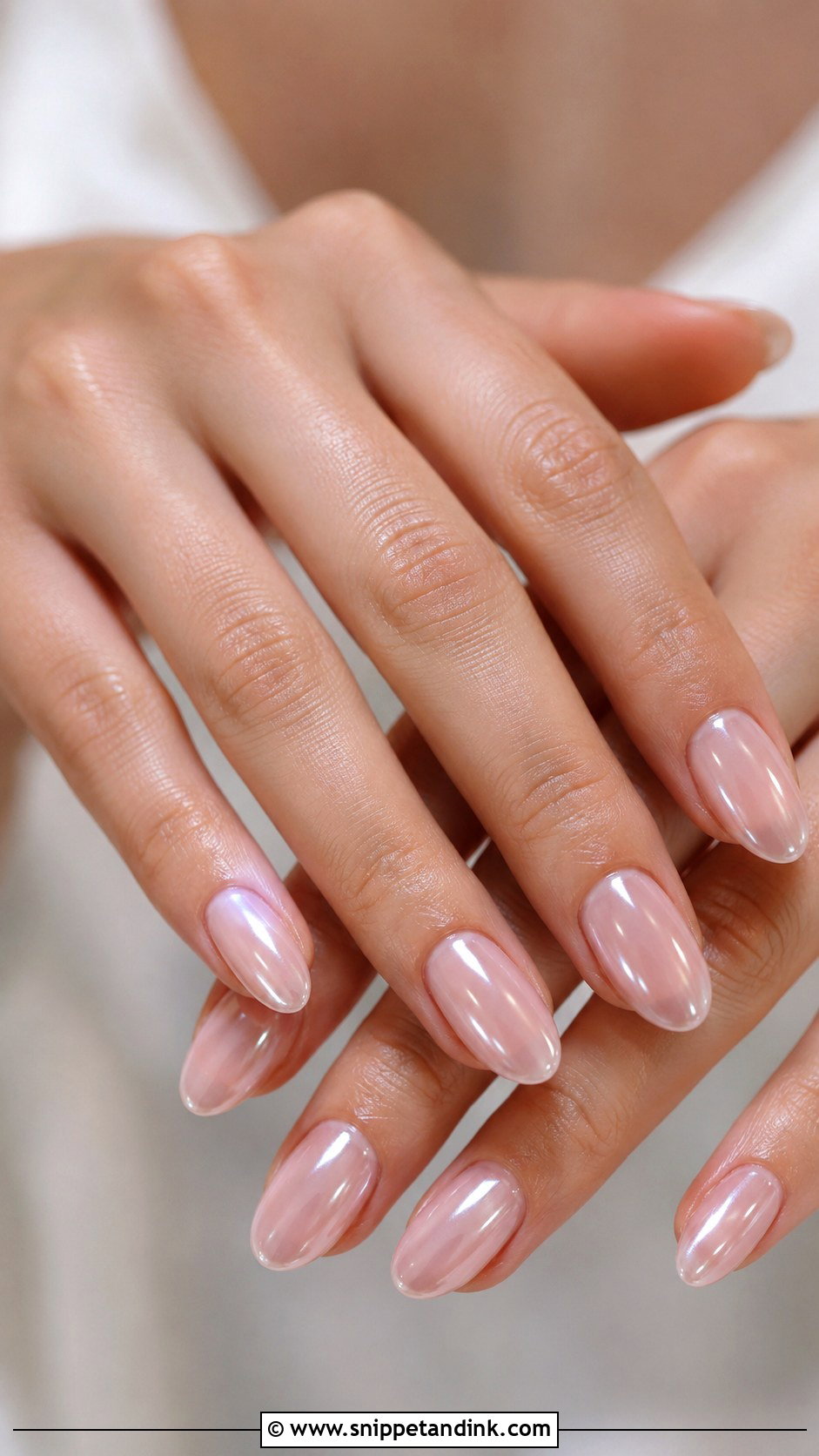 Civil Wedding Chrome Nails - Snippet and Ink - 20 Civil Wedding Nails