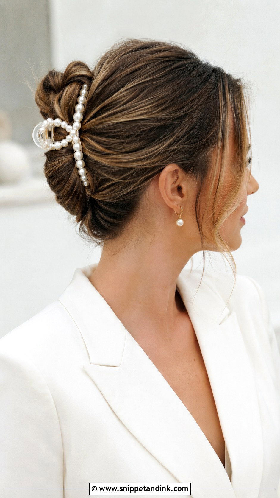 Civil Wedding Claw Clip Updo - Snippet and Ink - 20 Hairstyle for Civil Wedding Ideas