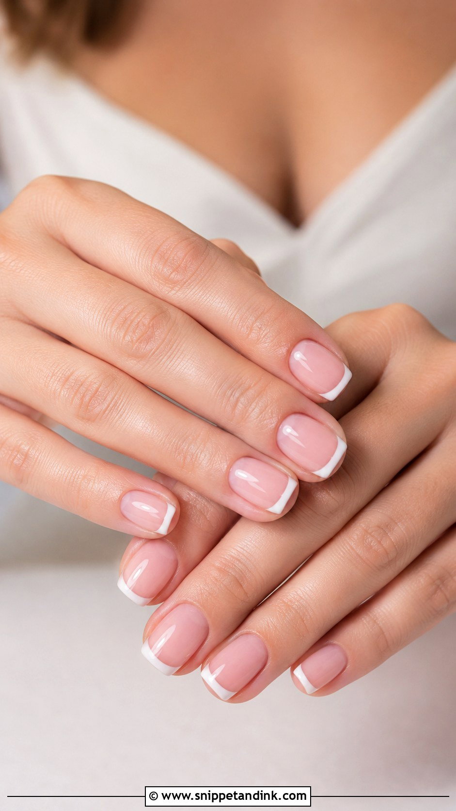 Civil Wedding French Nails - Snippet and Ink - 20 Civil Wedding Nails
