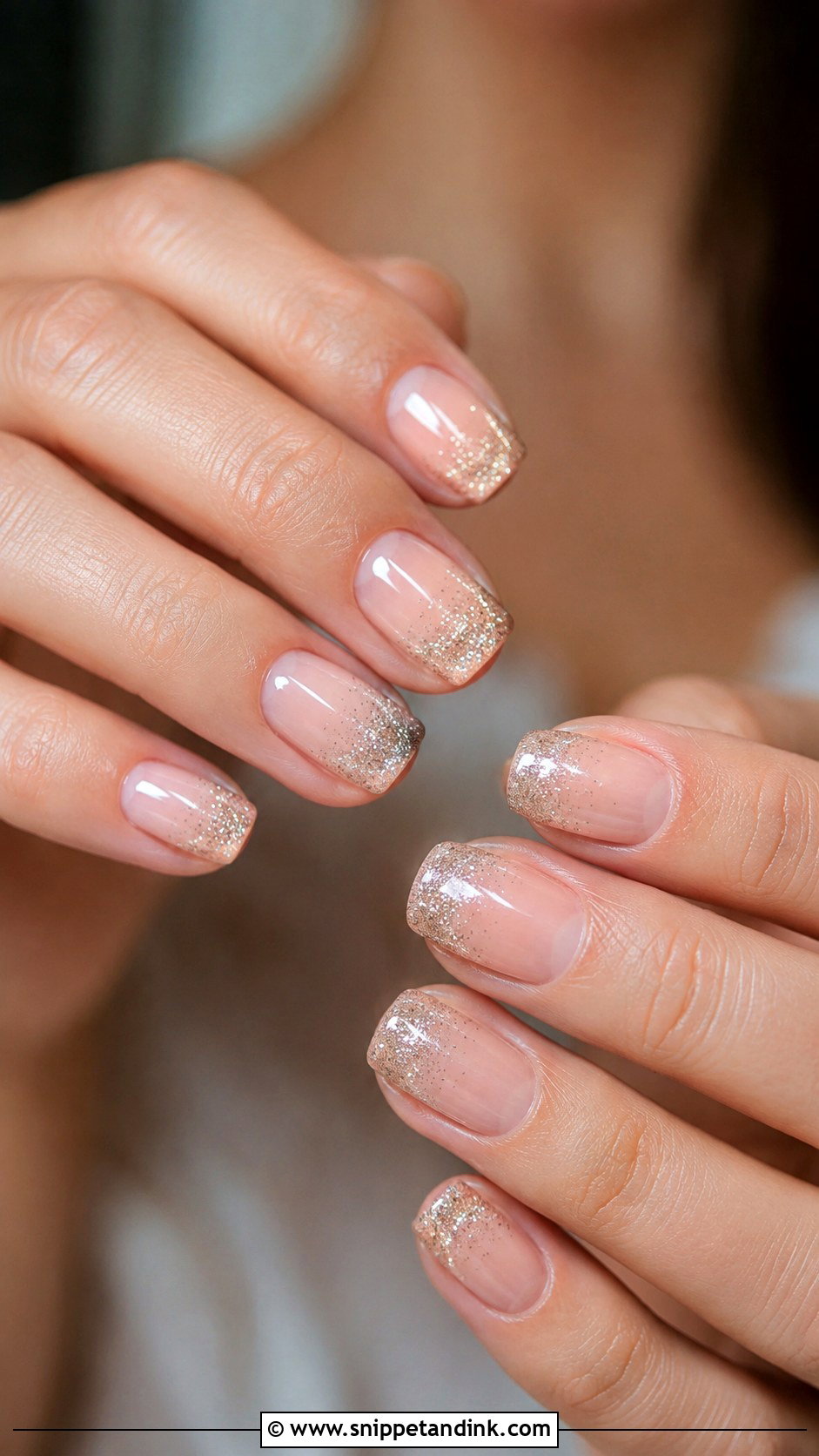 Civil Wedding Glitter Nails - Snippet and Ink - 20 Civil Wedding Nails
