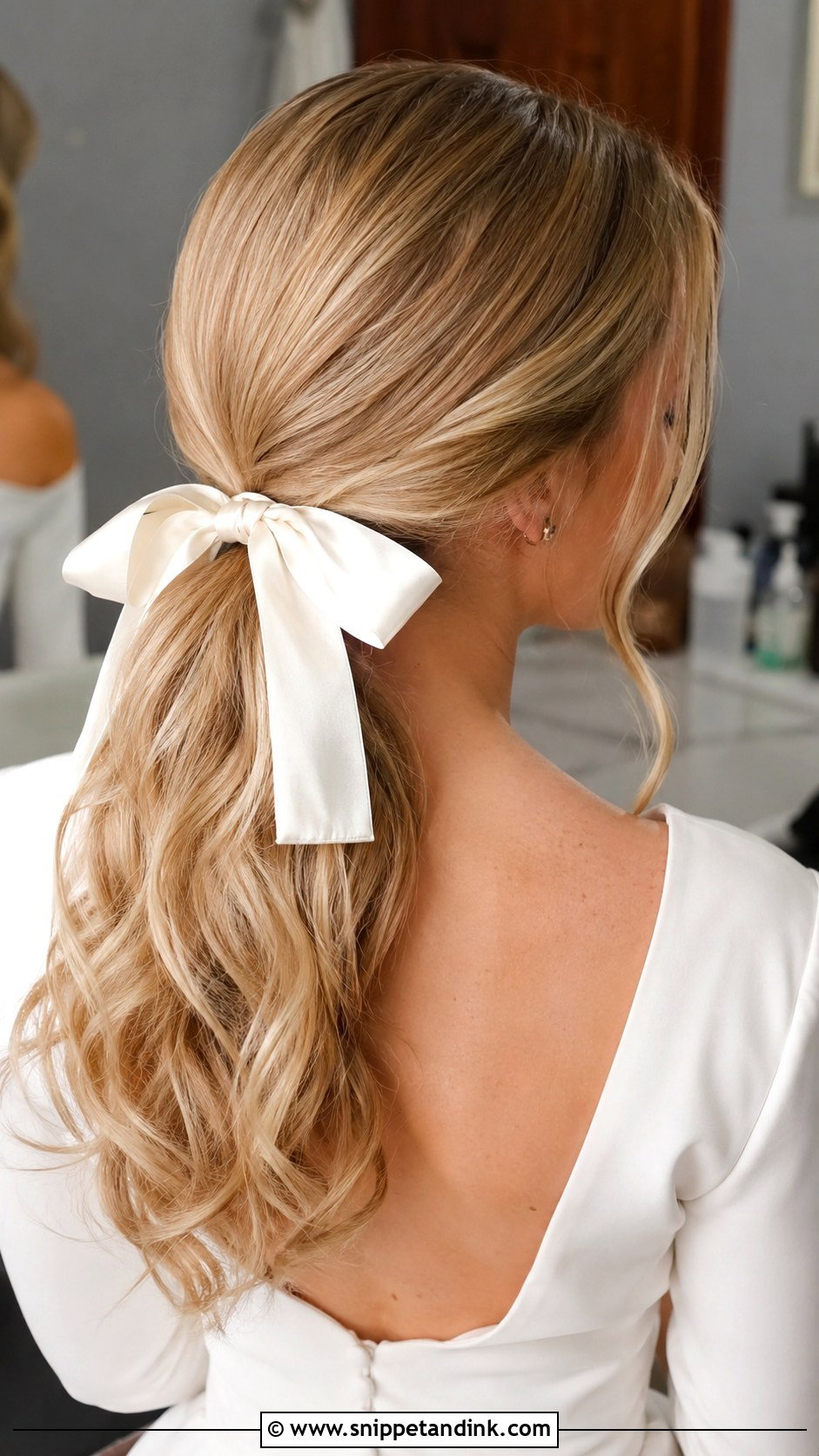 Civil Wedding Hair With Bow - Snippet and Ink - 20 Hairstyle for Civil Wedding Ideas