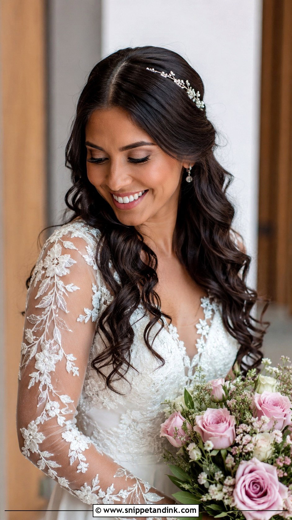 Civil Wedding Loose Curls - Snippet and Ink - 20 Hairstyle for Civil Wedding Ideas