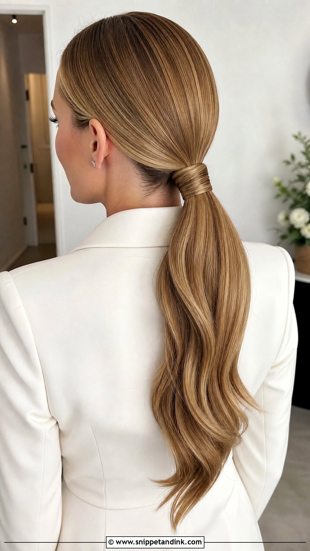 Civil Wedding Low Ponytail - Snippet and Ink - 15 Civil Wedding Hairstyle Brides