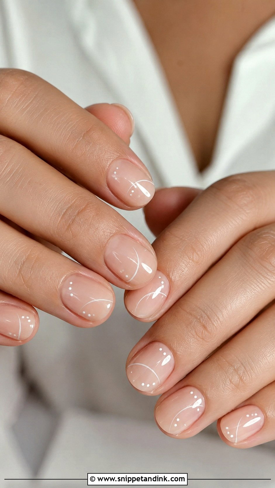 Civil Wedding Minimal Nails - Snippet and Ink - 20 Civil Wedding Nails