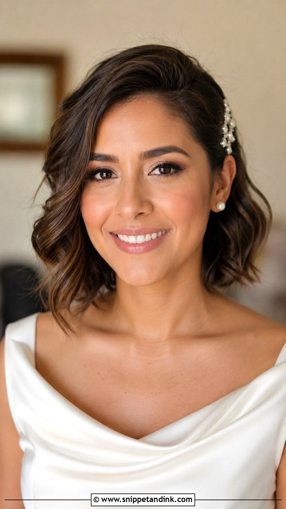 Civil Wedding Wavy Bob - Snippet and Ink - 20 Hairstyle for Civil Wedding Ideas