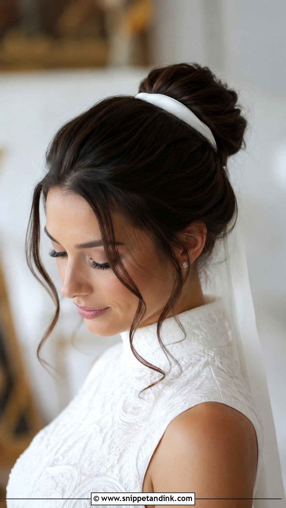 Classic Ballerina Bun for Brides - Snippet and Ink - 25 Simple Bridal Hairstyle Ideas
