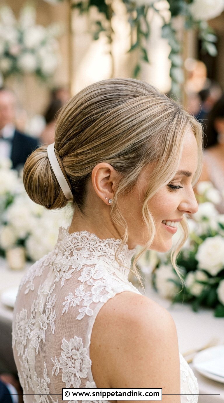 Classic Ballerina Low Bun - Snippet and Ink - 20 Bride Low Bun Hairstyles