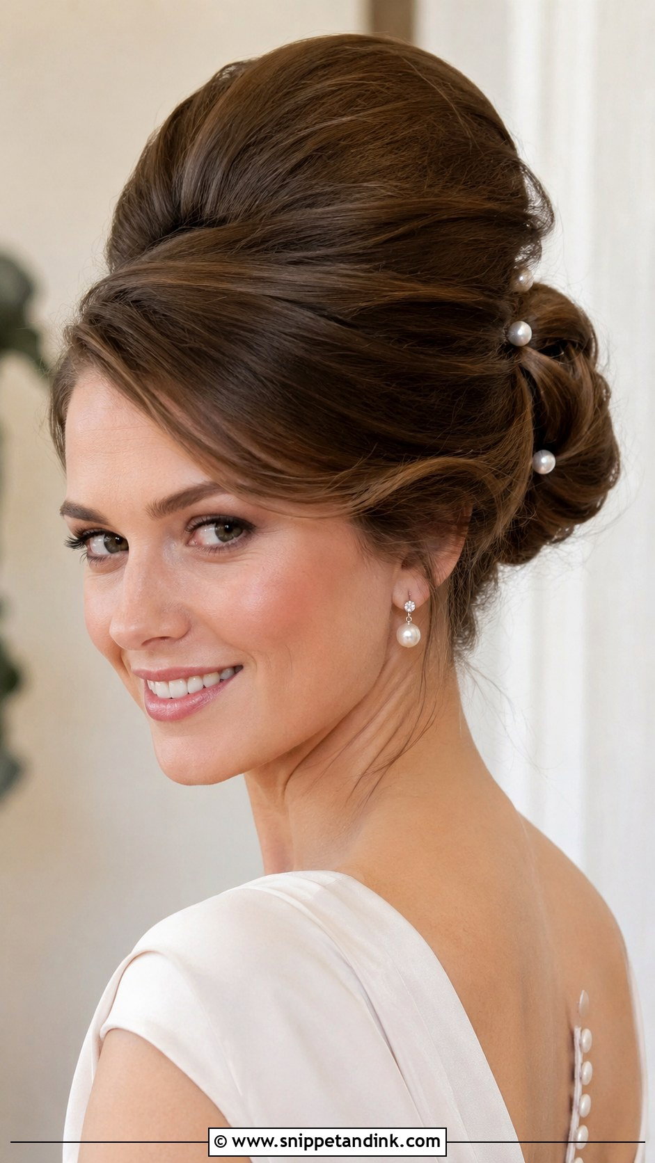 Classic Beehive Updo - Snippet and Ink - 20 50s Wedding Hair Ideas