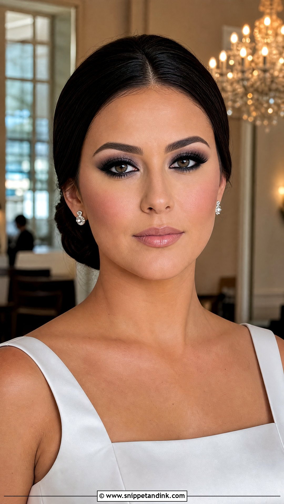 Classic Black Smokey Eye Bride Makeup - Snippet and Ink - 20 Smokey Eye Bride Ideas