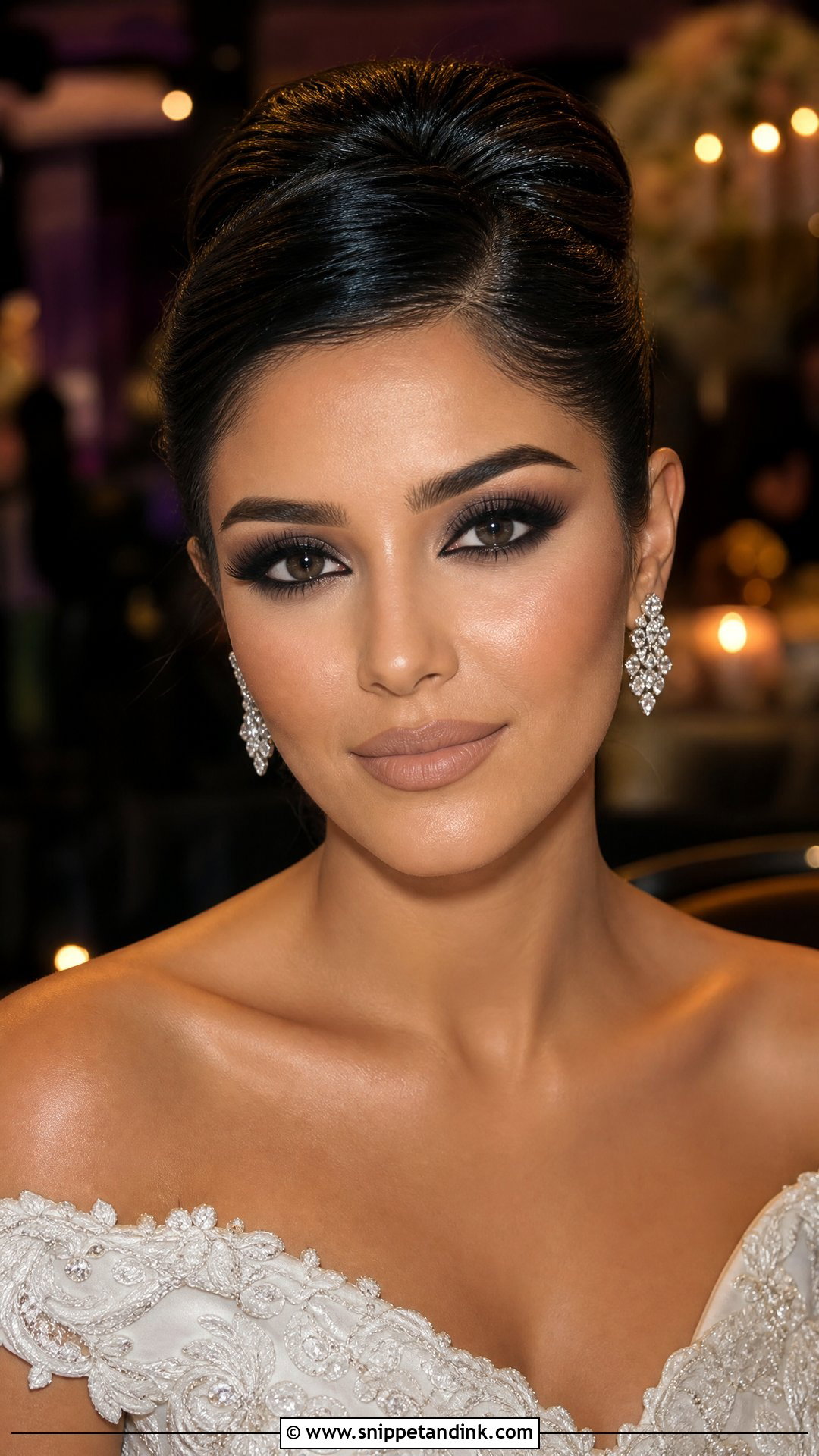 Classic Black Smoky Wedding Makeup - Snippet and Ink - 20 Smoky Wedding Makeup Ideas
