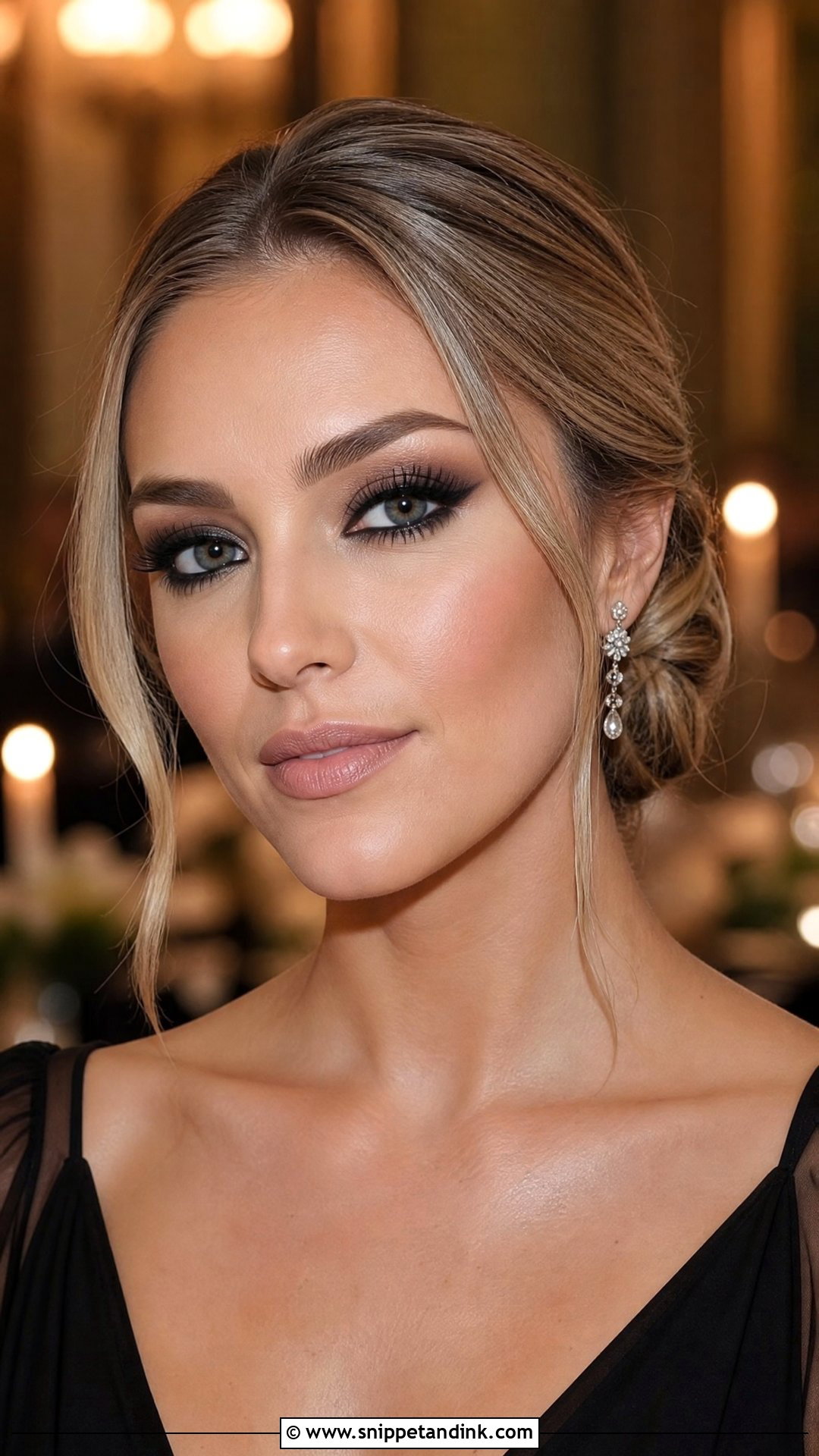 Classic Black Wedding Smokey Eye - Snippet and Ink - 20 Wedding Smokey Eye Ideas