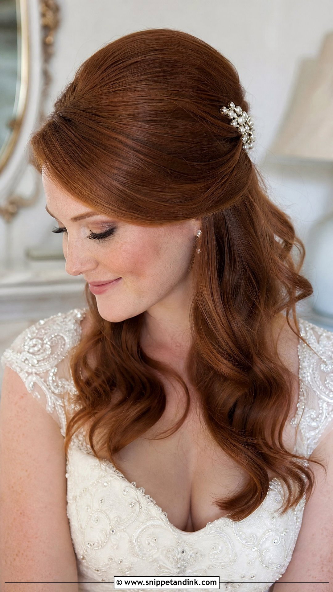 Classic Bridal Bouffant - Snippet and Ink - 20 Old Money Wedding Hair Ideas