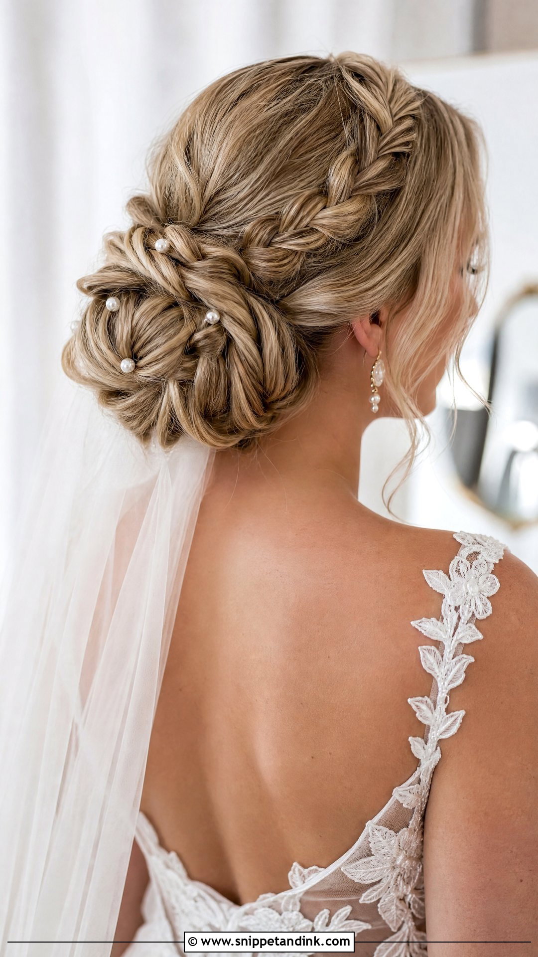 Classic Bridal Braided Chignon - Snippet and Ink - 15 Classic Bridal Hairstyles