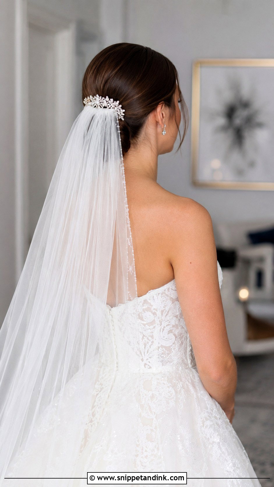 Classic Bridal Bun With Veil - Snippet and Ink - 20 Traditional Bridal Hairstyles
