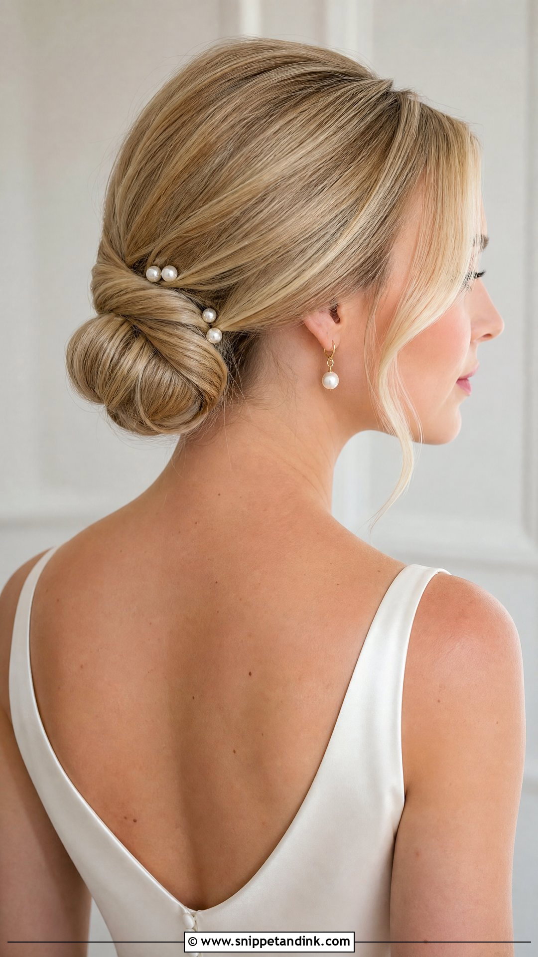 Classic Bridal Chignon - Snippet and Ink - 15 Elegant Bridal Updo Hairstyles