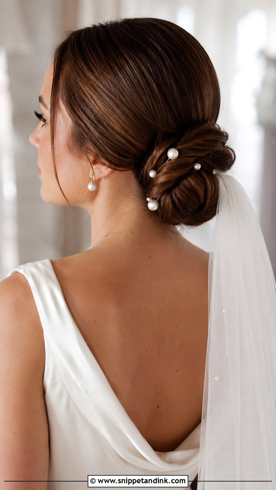 Classic Bridal Chignon - Snippet and Ink - 30 Simple Wedding Hair Ideas