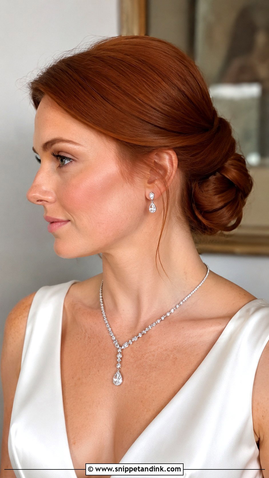 Classic Bridal Chignon Updo - Snippet and Ink - 25 Bridal Hair Inspo Ideas