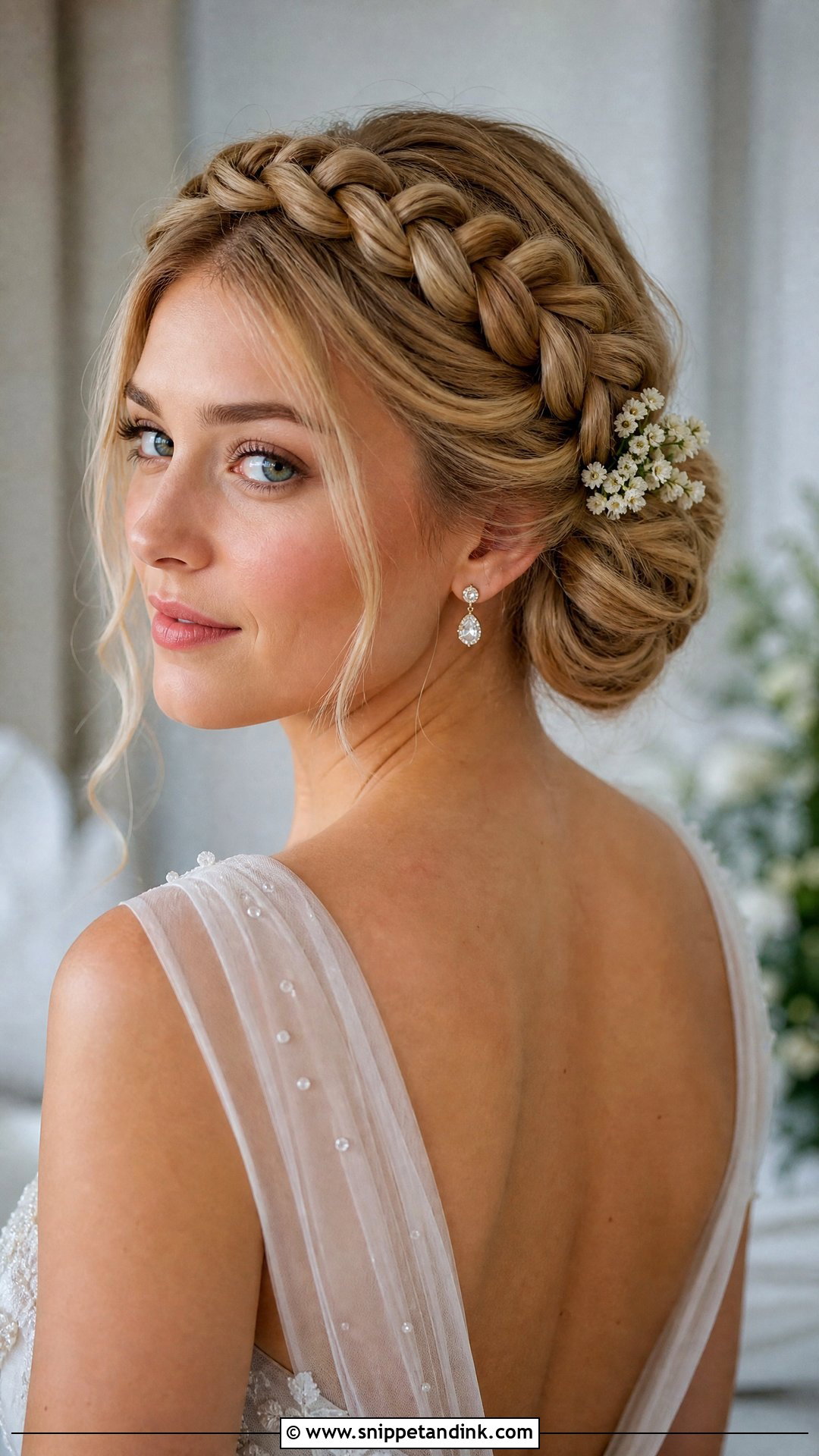 Classic Bridal Crown Braid - Snippet and Ink - 15 Classic Bridal Hairstyles