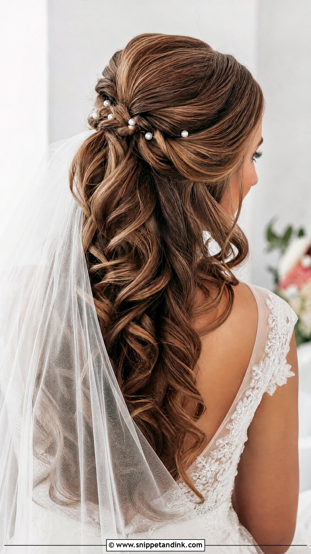 Classic Bridal Half Up Half Down Hair - Snippet and Ink - 15 Classic Bridal Hairstyles