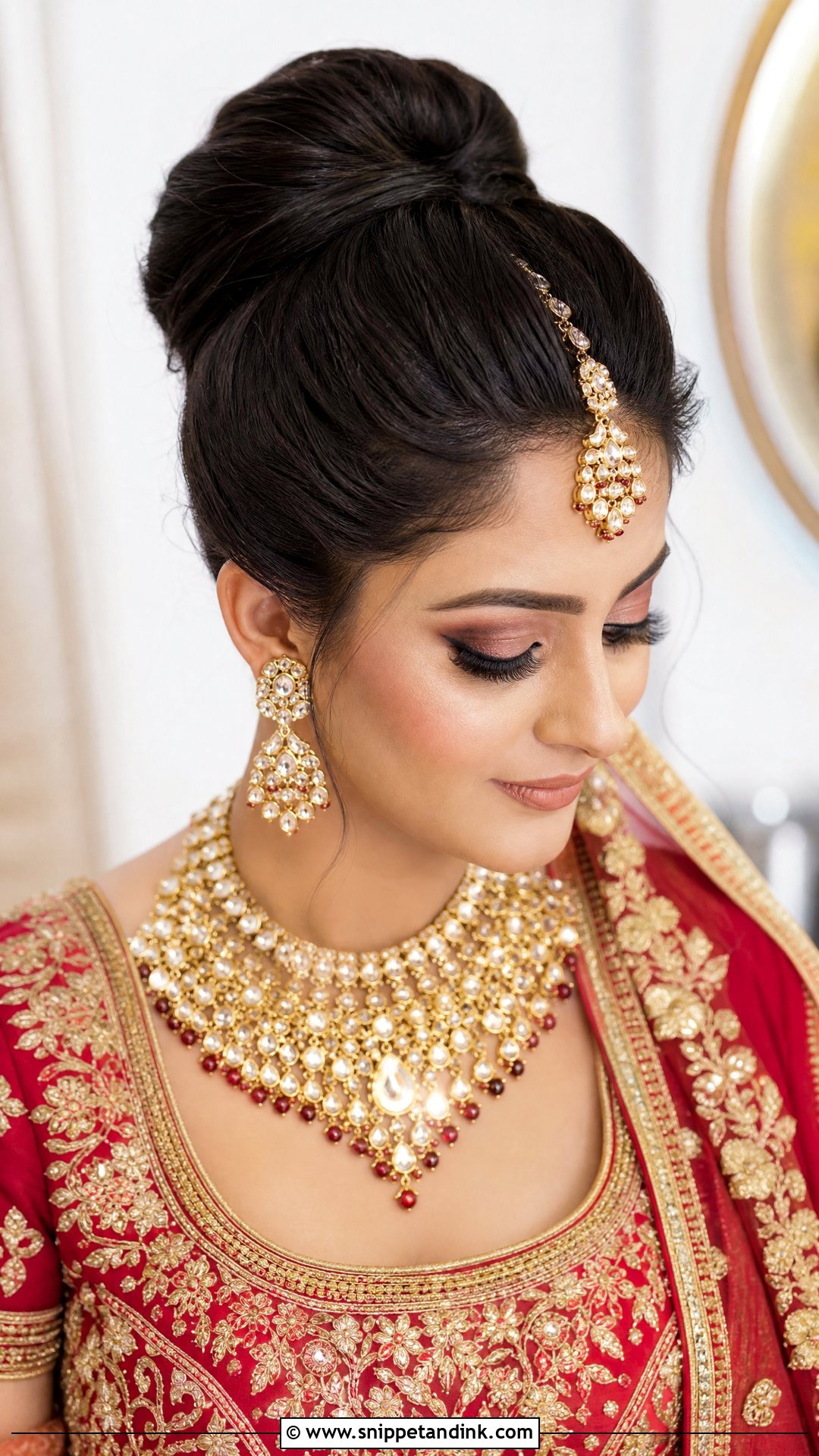 Classic Bridal High Bun Juda - Snippet and Ink - 20 Jura Hairstyle for Wedding Ideas