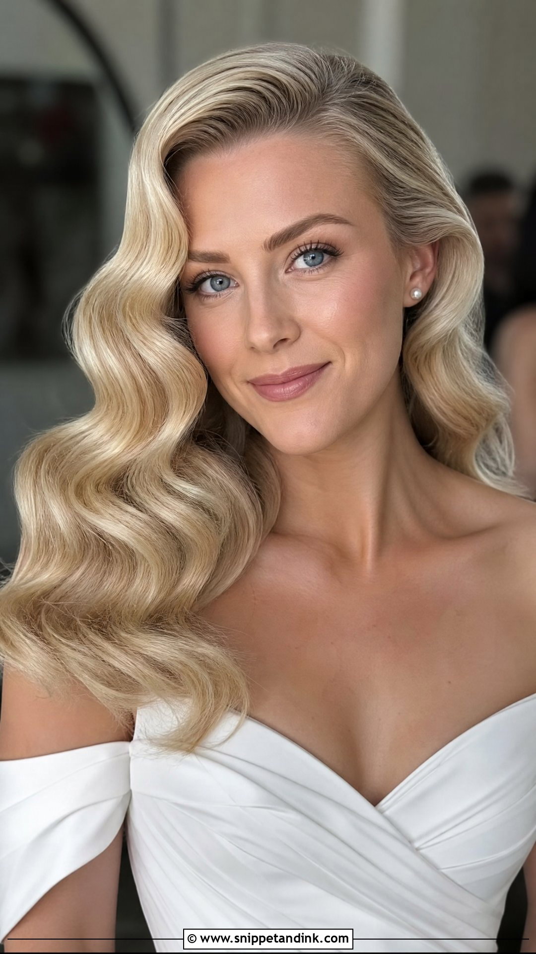 Classic Bridal Hollywood Waves - Snippet and Ink - 15 Classic Bridal Hairstyles