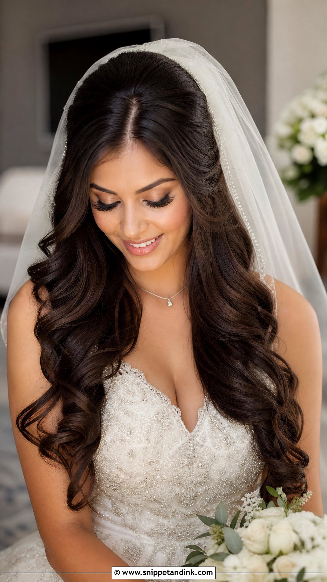 Classic Bridal Long Hair Down - Snippet and Ink - 15 Classic Bridal Hairstyles