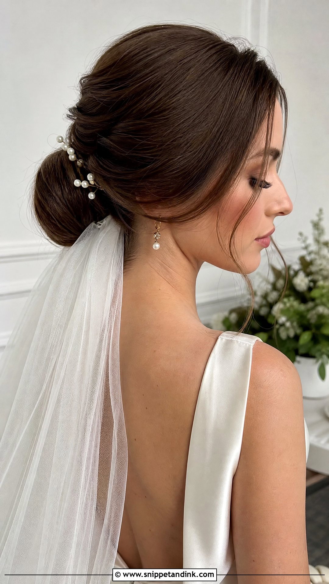 Classic Bridal Low Chignon - Snippet and Ink - 15 Classic Bridal Hairstyles