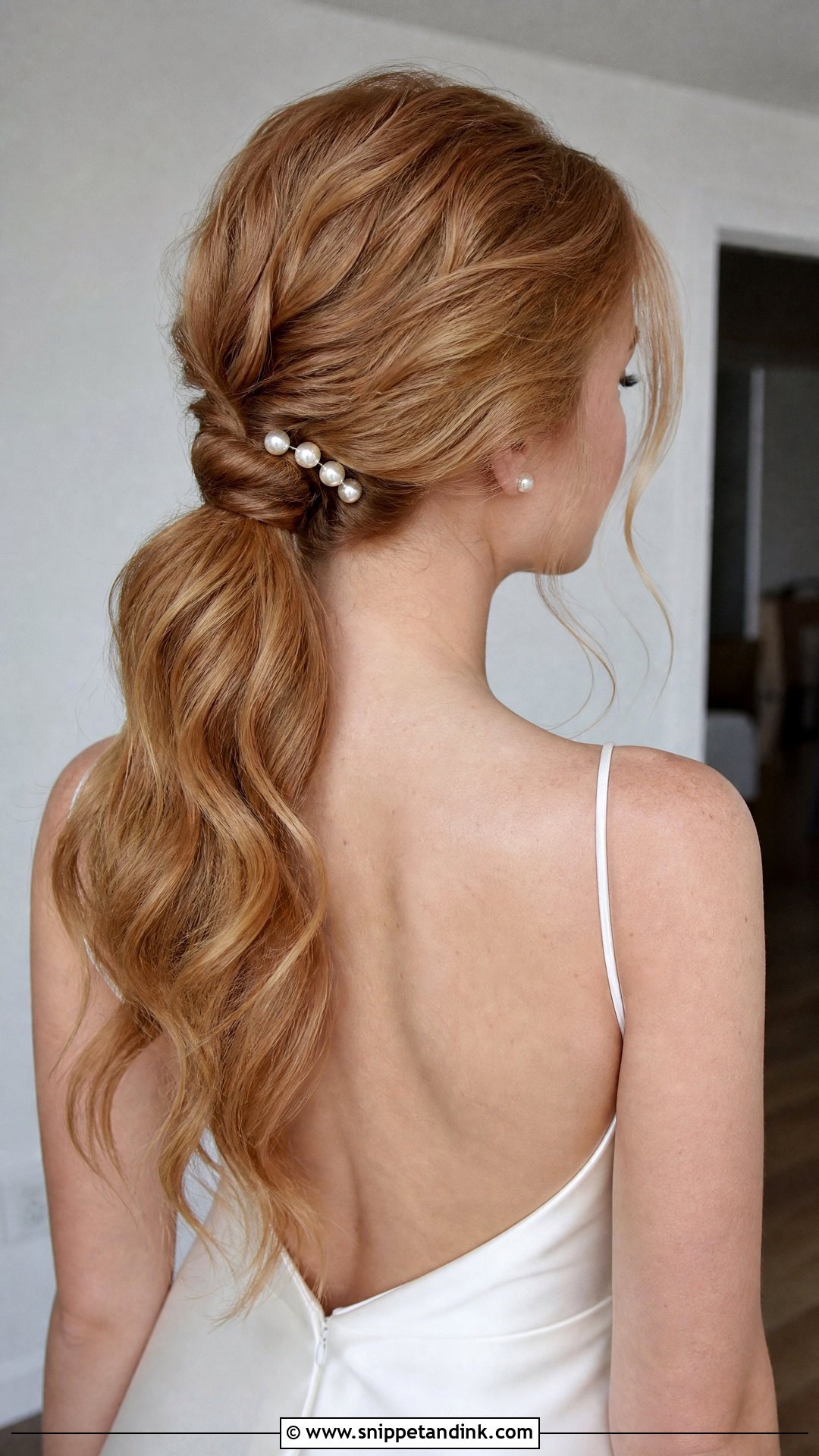 Classic Bridal Low Ponytail - Snippet and Ink - 15 Classic Bridal Hairstyles