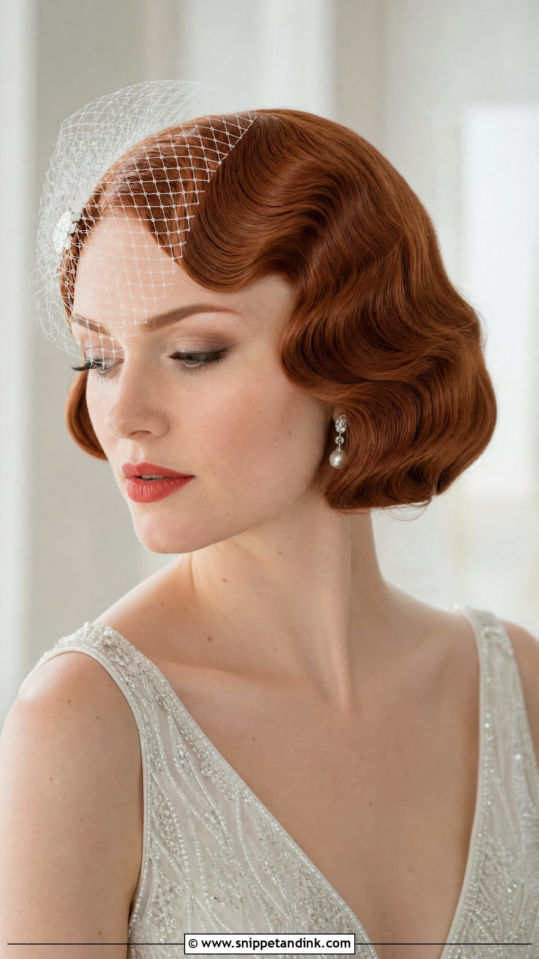 Classic Bridal Vintage Finger Waves - Snippet and Ink - 15 Classic Bridal Hairstyles