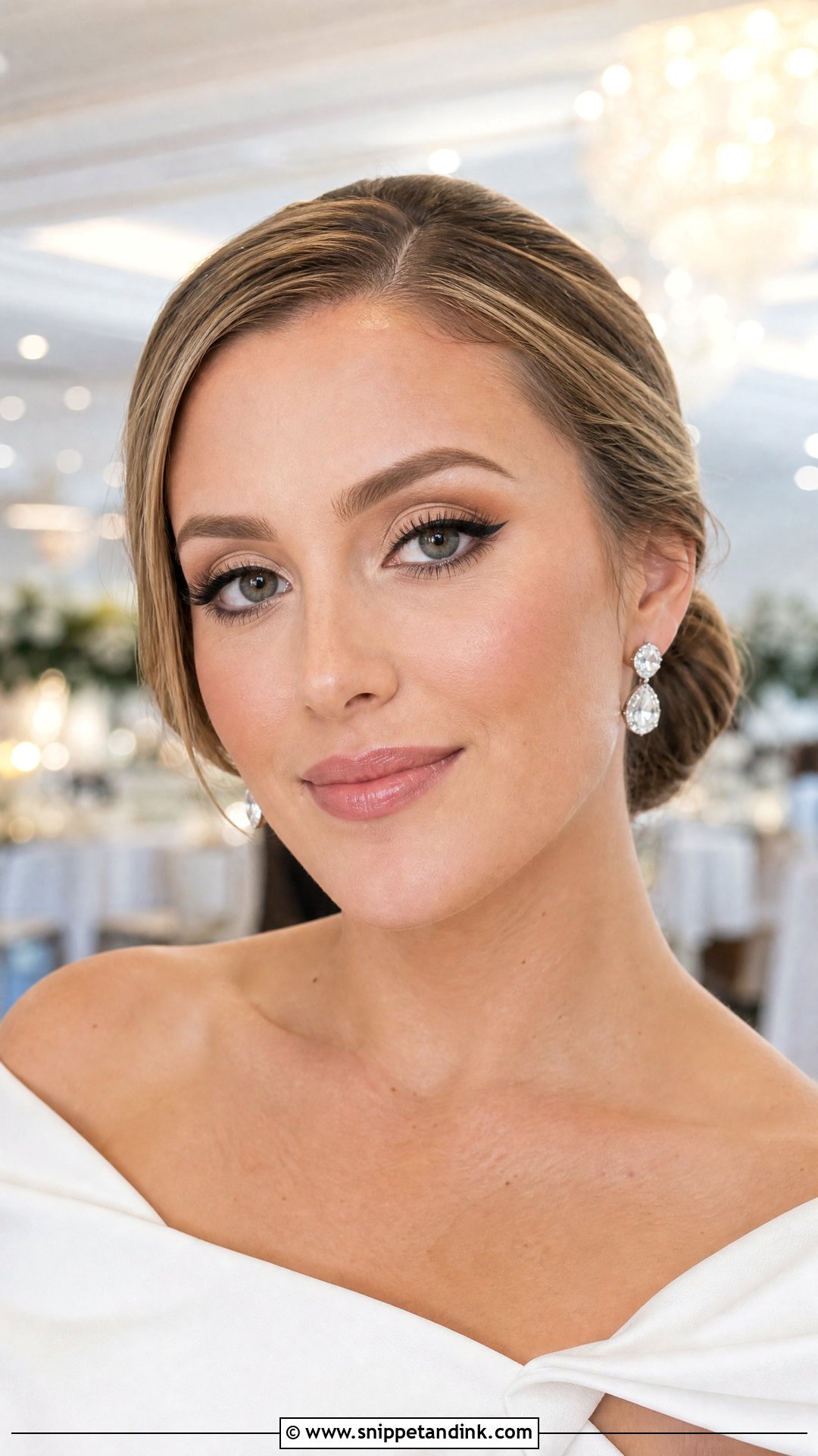 Classic Bridal Winged Eyeliner Makeup - Snippet and Ink - 20 Winged Eyeliner Wedding Makeup Ideas