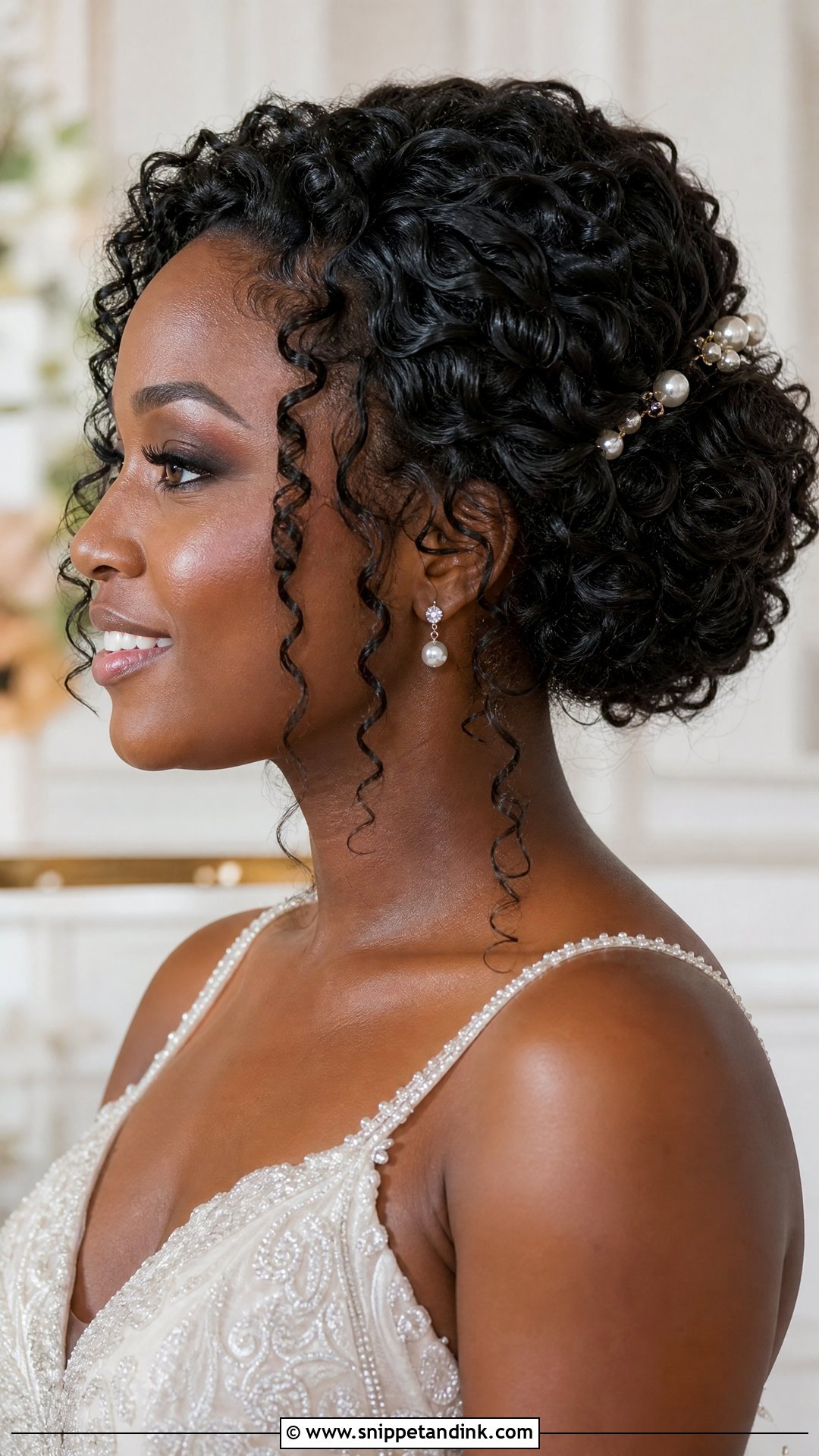 Classic Bride Curly Updo - Snippet and Ink - 15 Classic Bride Hair Ideas