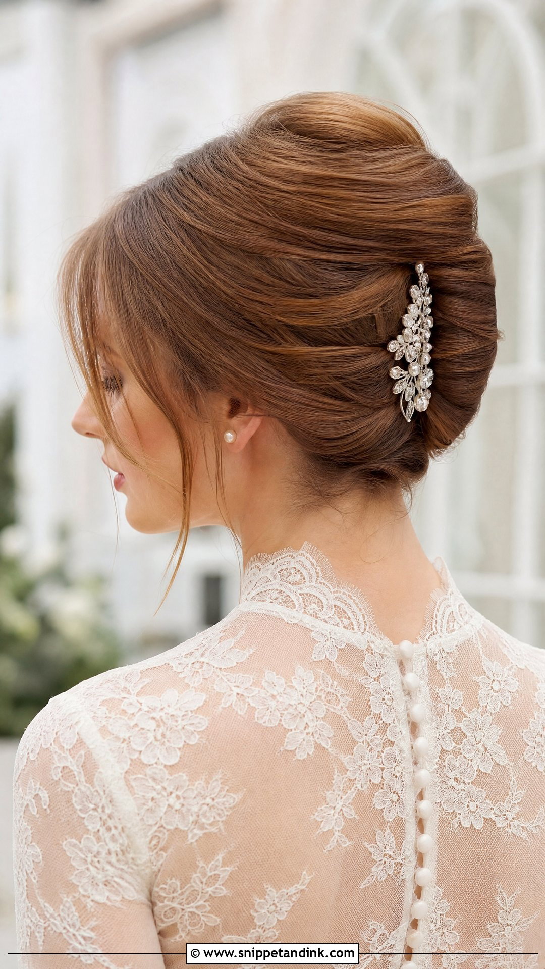 Classic Bride French Twist - Snippet and Ink - 15 Classic Bride Hair Ideas