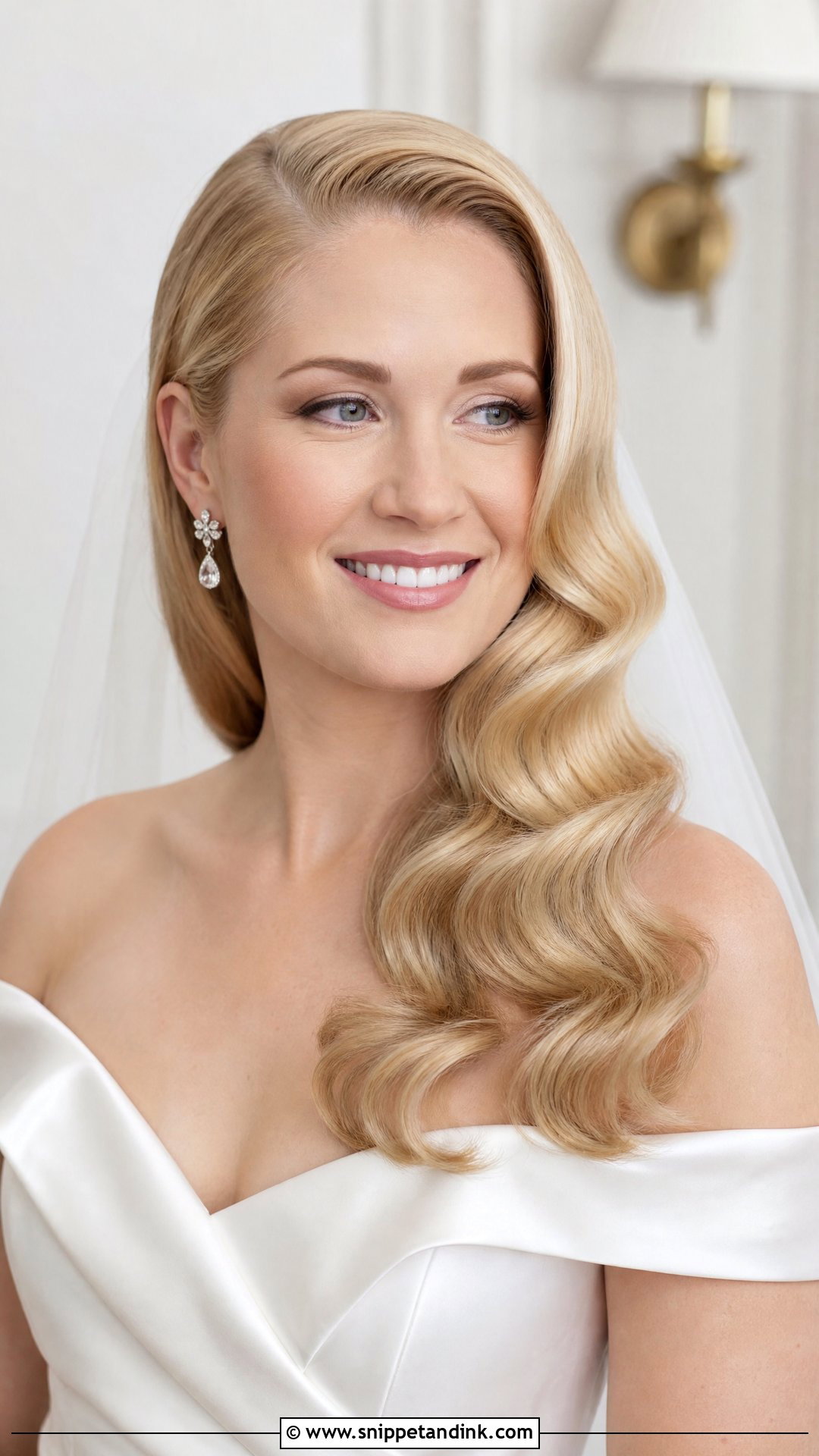 Classic Bride Hollywood Waves - Snippet and Ink - 15 Classic Bride Hair Ideas