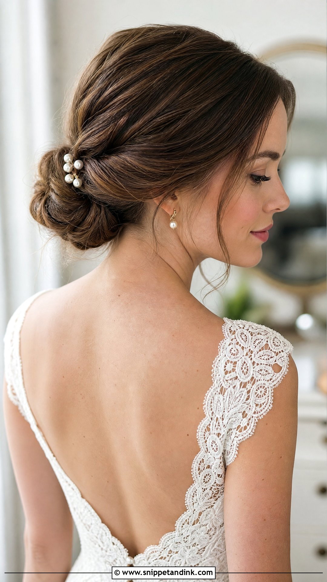 Classic Bride Low Chignon - Snippet and Ink - 15 Classic Bride Hair Ideas