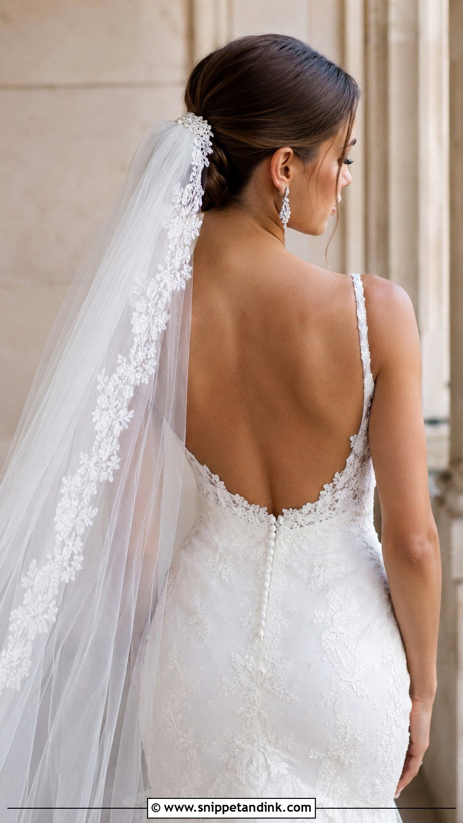 Classic Cathedral Veil - Snippet and Ink - 20 Wedding Hair Accessories for Bride