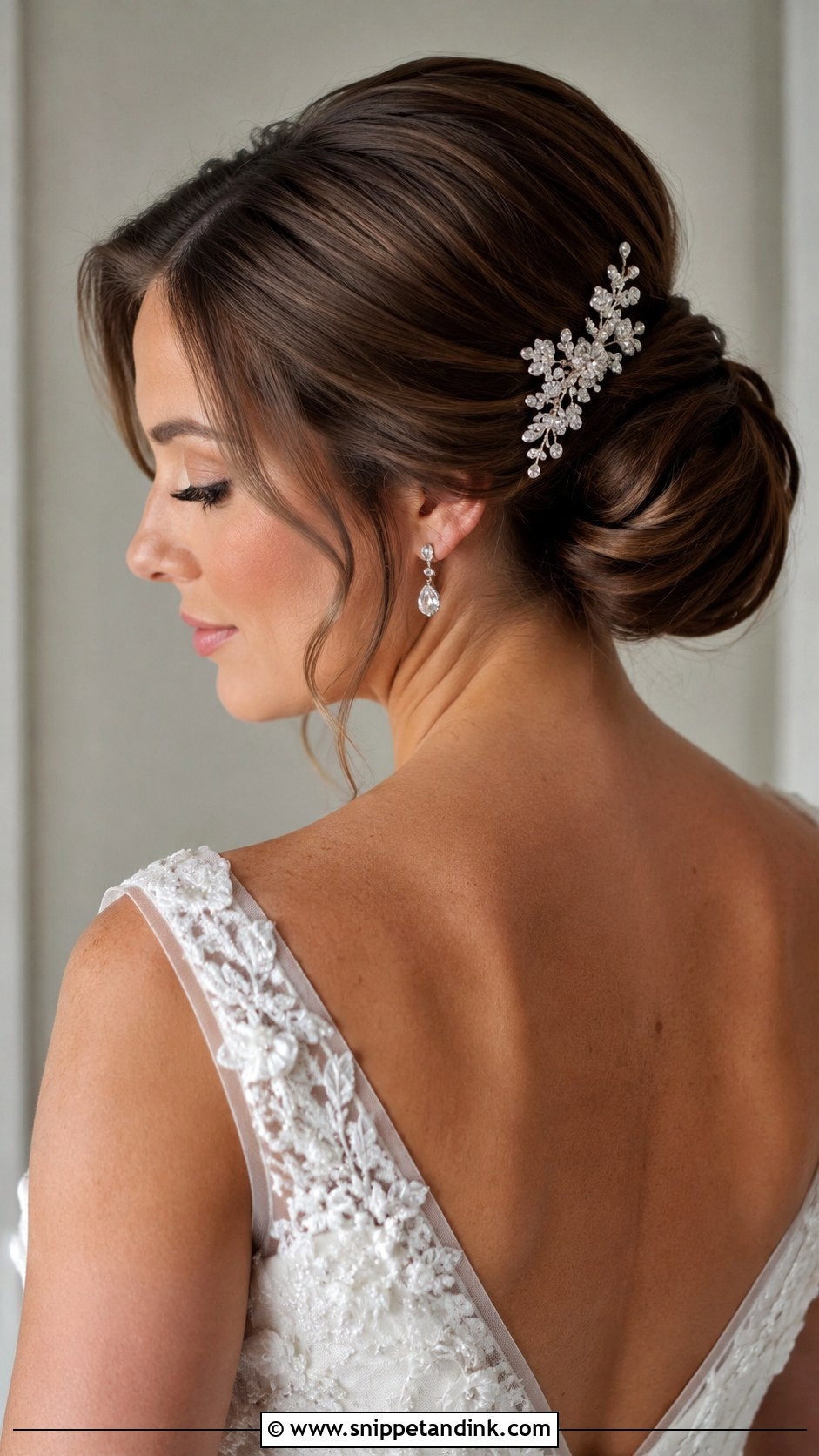 Classic Chignon - Snippet and Ink - 20 Bridal Hairstyles Front Look