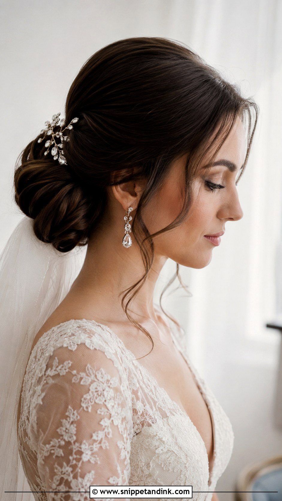 Classic Chignon - Snippet and Ink - 25 Medium Length Wedding Hairstyles