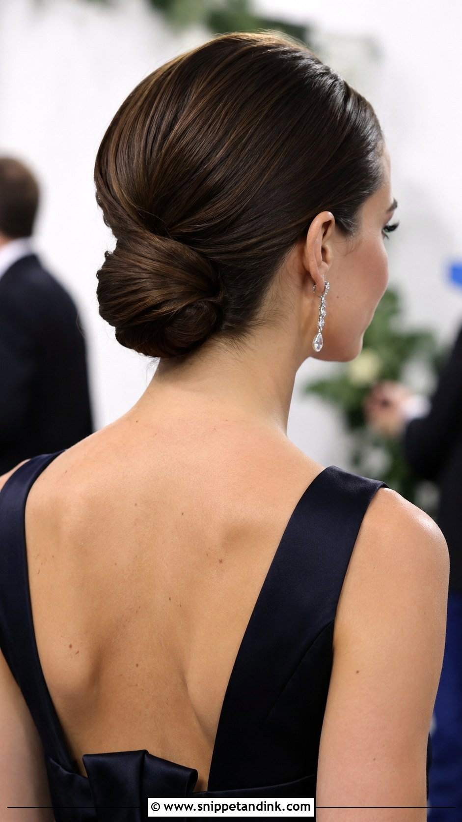Classic Chignon - Snippet and Ink - 20 Easy Wedding Guest Updo Hairstyles